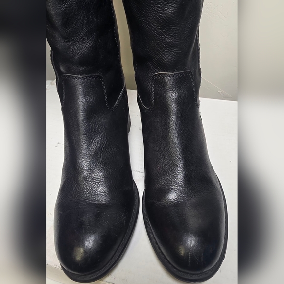 Franco Sarto Black Leather Boots 8 - Picture 10 of 11